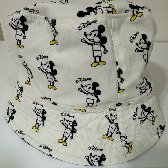 Disney Japan Reversible Mickey Mouse Bucket Hat Nanako Kanemitsu 100% Cotton - Picture 8 of 15